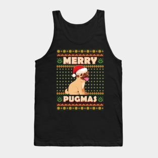 Christmas Pug Merry Xmas Dog Life Tank Top